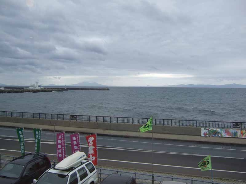 目の前は国後島